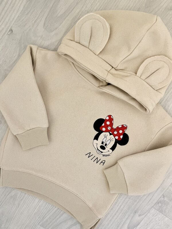 Personalized Minnie Mouse Baby Bear Hoodie