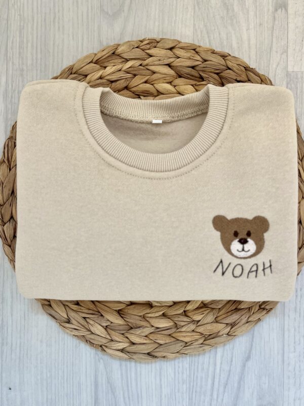 Natural Personalised Teddy Sweatshirt