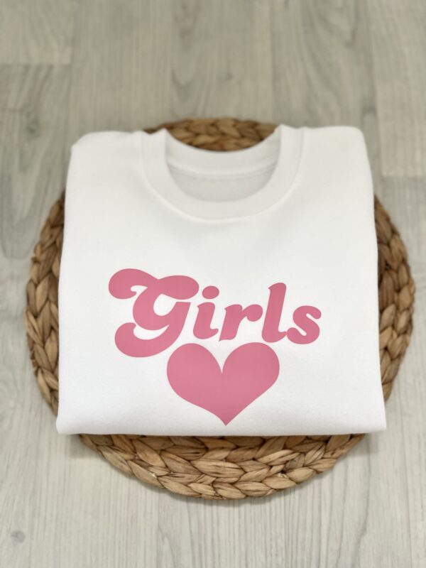 “Girls” Heart Sweatshirt
