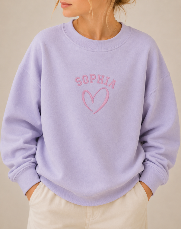 Personalised Heart Sweatshirt