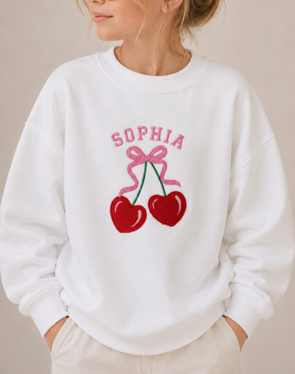 Personalised Cherry Sweatshirt