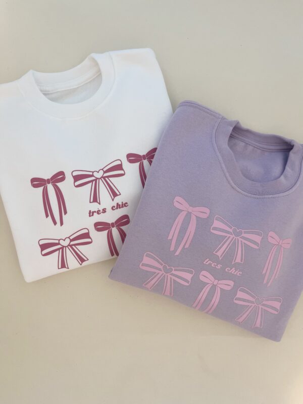“Très Chic” Bow Sweatshirt