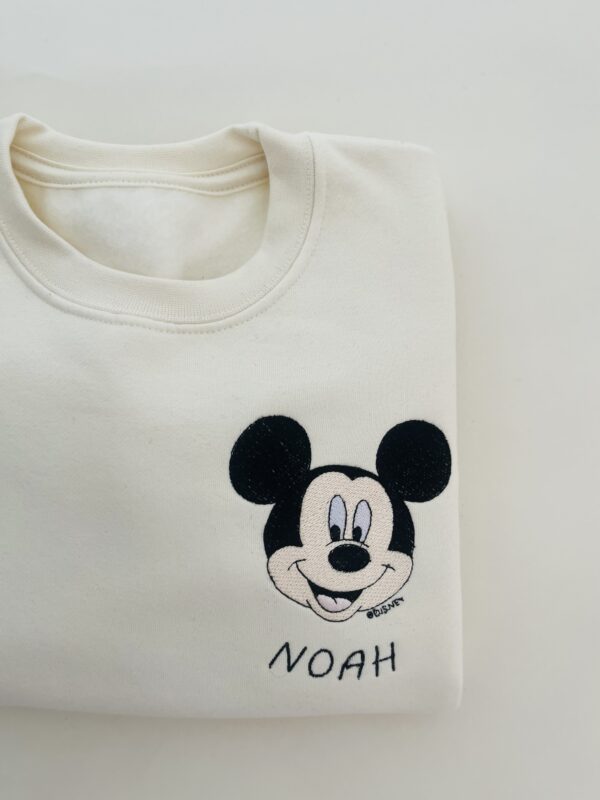 Oat Mickey Personalised Crew Neck Sweatshirt