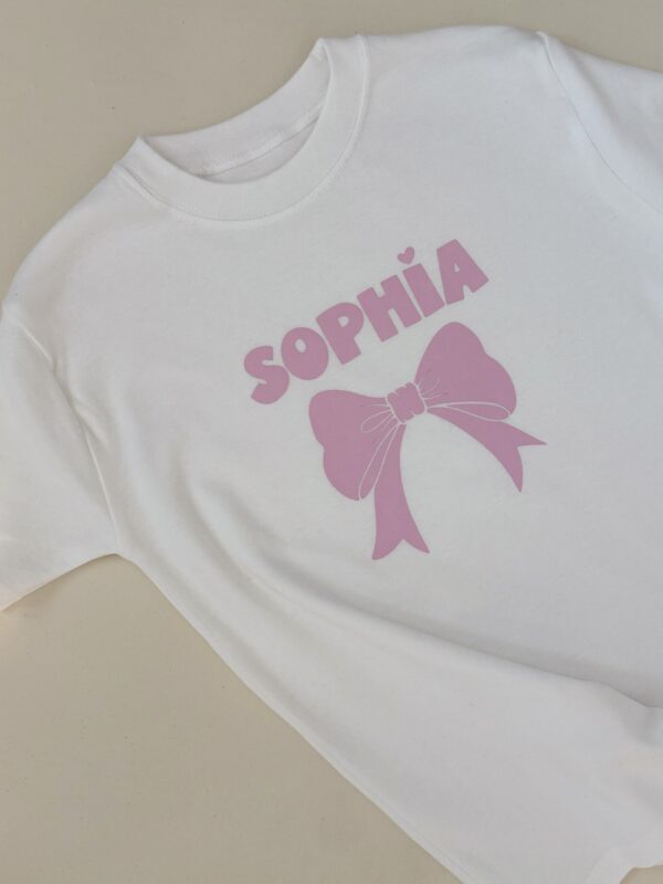 Personalised Name Bow Tee